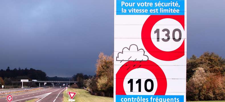 Quelle est la vitesse autorisée sur autoroute ?