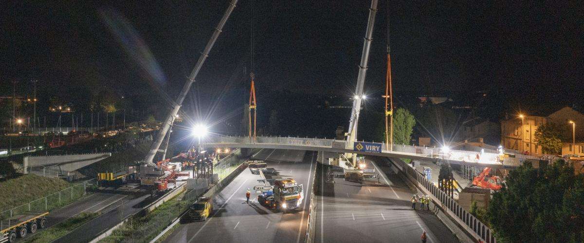 Remplacement du pont autoroutier de l'A7 à Bourg-Lès-Valence