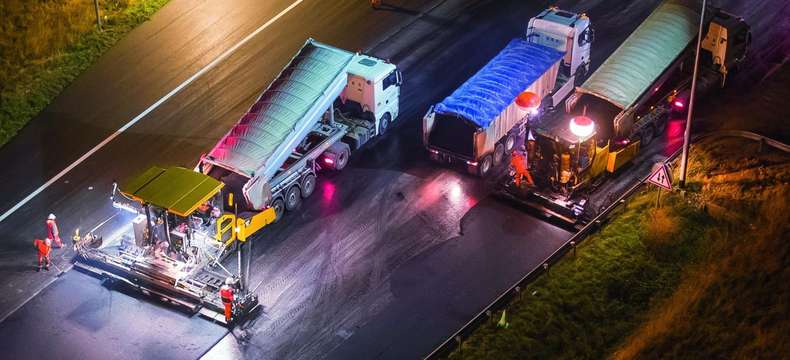 Entretien de la chaussée sur l'autoroute A10