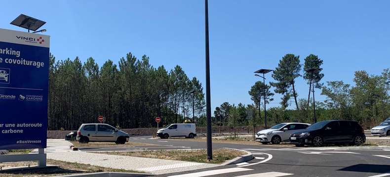 Le parking de covoiturage de Podensac inauguré sur l’A62 