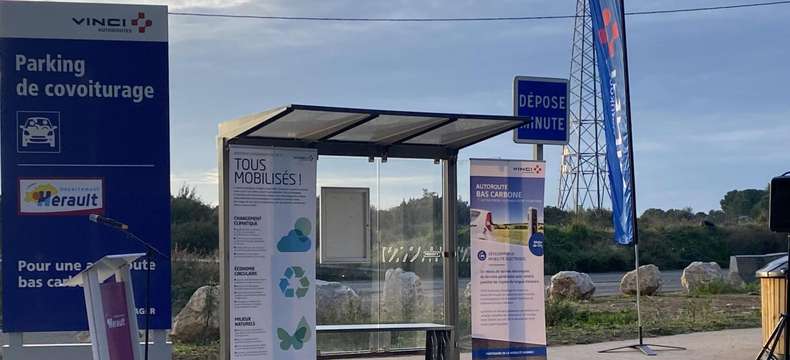 A9 : Inauguration du nouveau parking de covoiturage à Lunel 